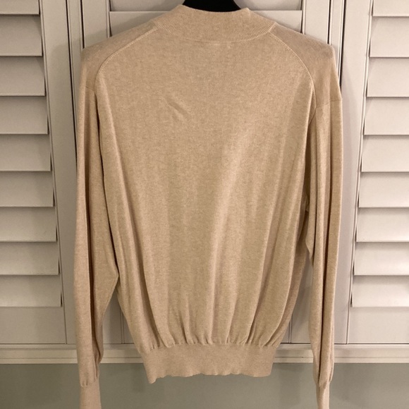 Peter Millar Cream Quarter-zip Sweater - Picture 2 of 3